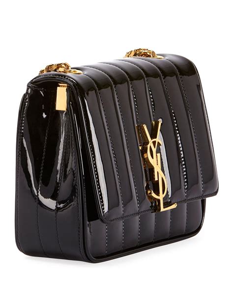 black and white YSL bag